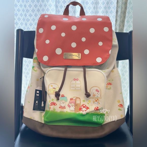 Sanrio Handbags - Hello Kitty And Friends Mushroom Slouch Backpack